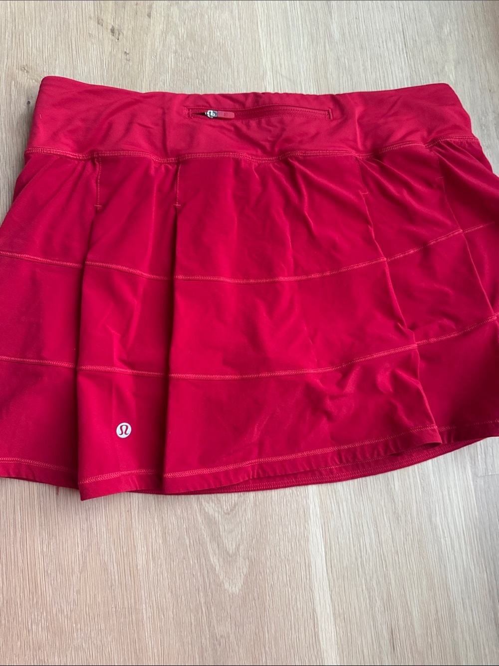 lululemon athletica Bright Red Skater Tennis Skort